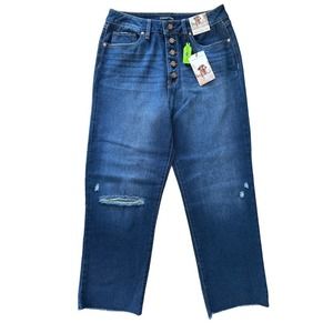 Sincerely Jules Mom Stovepipe Jeans High Waist Size 9 / 29 Dark Blue SJ26296BNI